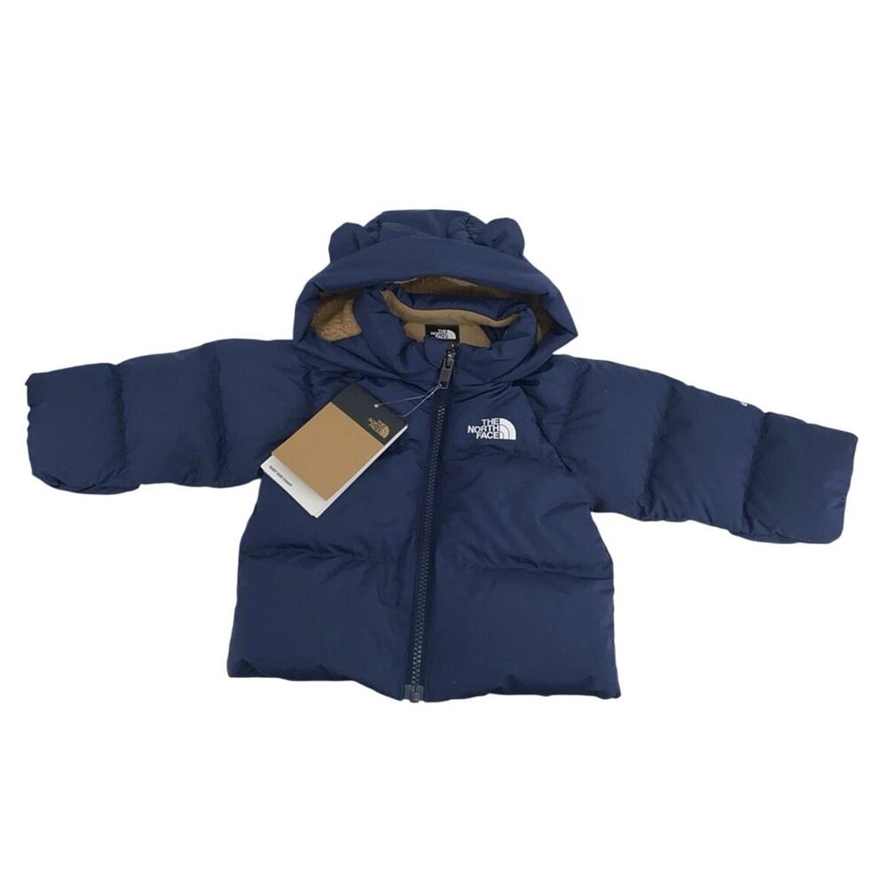The North Face Baby North Down Fleece Summit Navy Puffer Jacket 3-6M NWT
